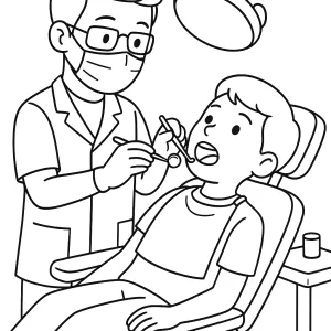 Desenho de médico para colorir 11
