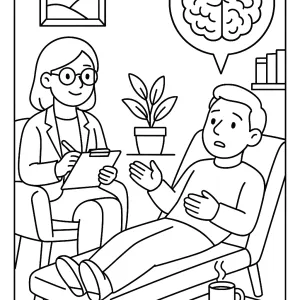 Desenho de médico para colorir 14