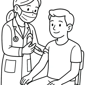 Desenho de médico para colorir 20