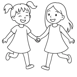 Desenho de menina para colorir 50