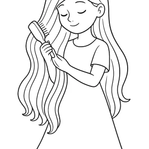 Desenho de menina para colorir 51