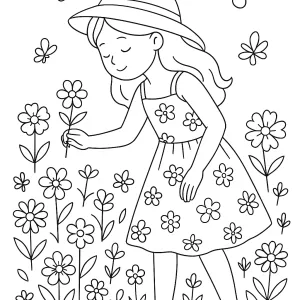 Desenho de menina para colorir 53