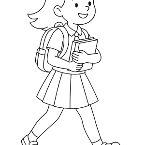 Desenho de menina para colorir 54