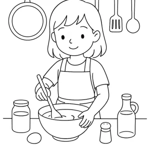 Desenho de menina para colorir 55