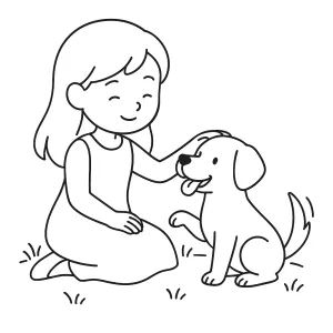 Desenho de menina para colorir 58