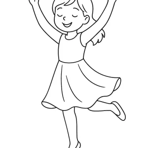 Desenho de menina para colorir 60