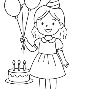 Desenho de menina para colorir 61