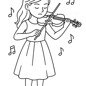 Desenho de menina para colorir 62