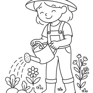 Desenho de menina para colorir 63