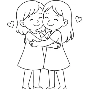 Desenho de menina para colorir 64