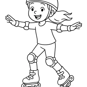 Desenho de menina para colorir 65