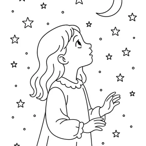 Desenho de menina para colorir 67