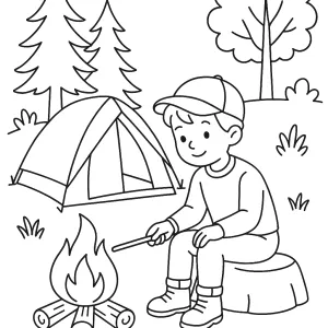 Desenho de menino para colorir 10