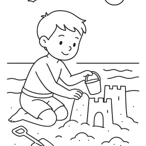 Desenho de menino para colorir 17