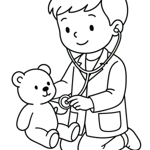 Desenho de menino para colorir 18