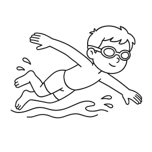 Desenho de menino para colorir 26