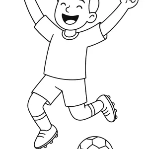 Desenho de jogador de futebol para colorir 1