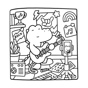Desenho Cozy Friends para colorir 2