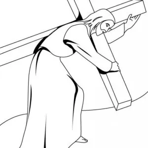 Desenho de Jesus para colorir 27