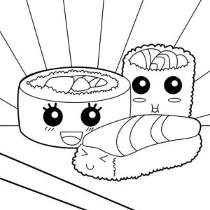 Desenho kawaii para colorir 27
