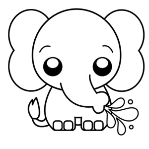 Desenho kawaii para colorir 34