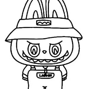 Desenho do Labubu para colorir 8