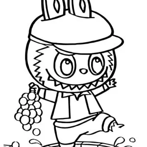 Desenho do Labubu para colorir 9