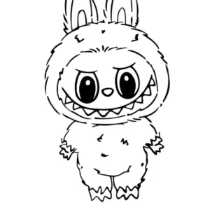 Desenho do Labubu para colorir 11