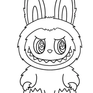 Desenho do Labubu para colorir 13