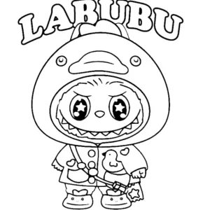 Desenho do Labubu para colorir 14