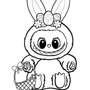 Desenho do Labubu para colorir 15