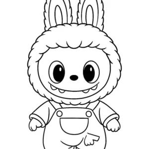 Desenho do Labubu para colorir 17