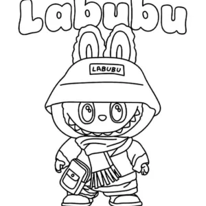 Desenho do Labubu para colorir 18