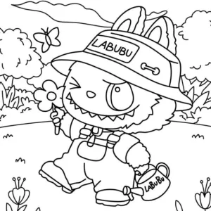 Desenho do Labubu para colorir 19