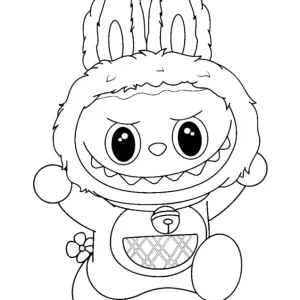 Desenho do Labubu para colorir 20