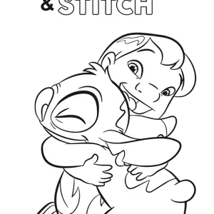 Desenho do Stitch para colorir 31