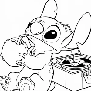 Desenho do Stitch para colorir 32