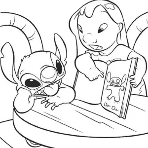 Desenho do Stitch para colorir 33