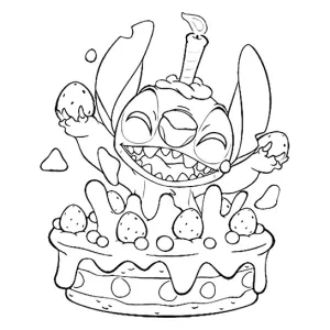 Desenho do Stitch para colorir 37