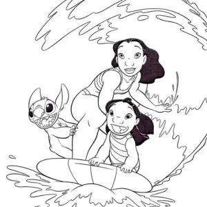 Desenho do Stitch para colorir 40