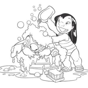 Desenho do Stitch para colorir 41