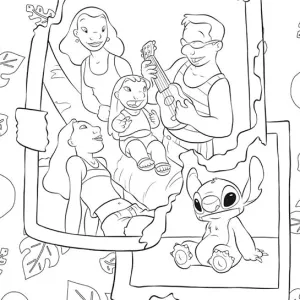 Desenho do Stitch para colorir 44