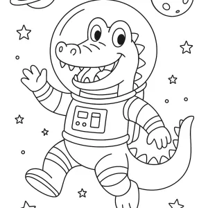 Desenho de jacaré para colorir 33