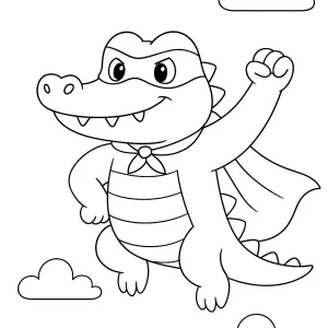Desenho de jacaré para colorir 35