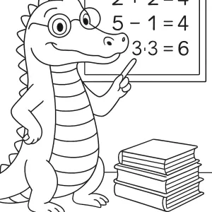 Desenho de jacaré para colorir 36