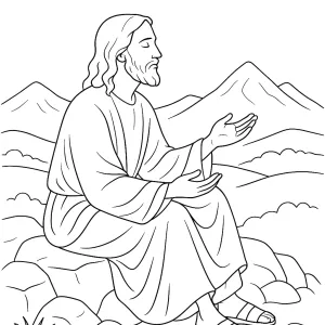 Desenho de Jesus para colorir 32
