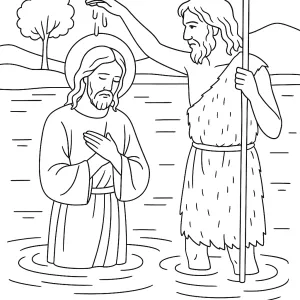 Desenho de Jesus para colorir 35