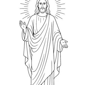Desenho de Jesus para colorir 37