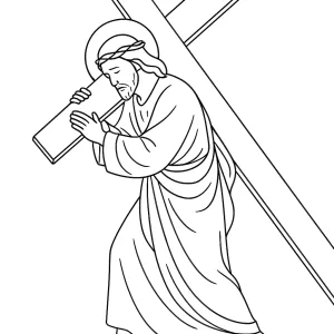 Desenho de Jesus para colorir 38