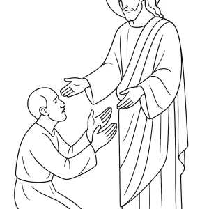 Desenho de Jesus para colorir 39